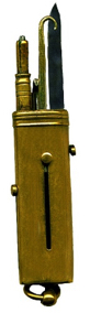 4-1 Functional design - Mechanical Tools (Pencil-pen knife-
scraper-button hook) Brass (2-1/2")